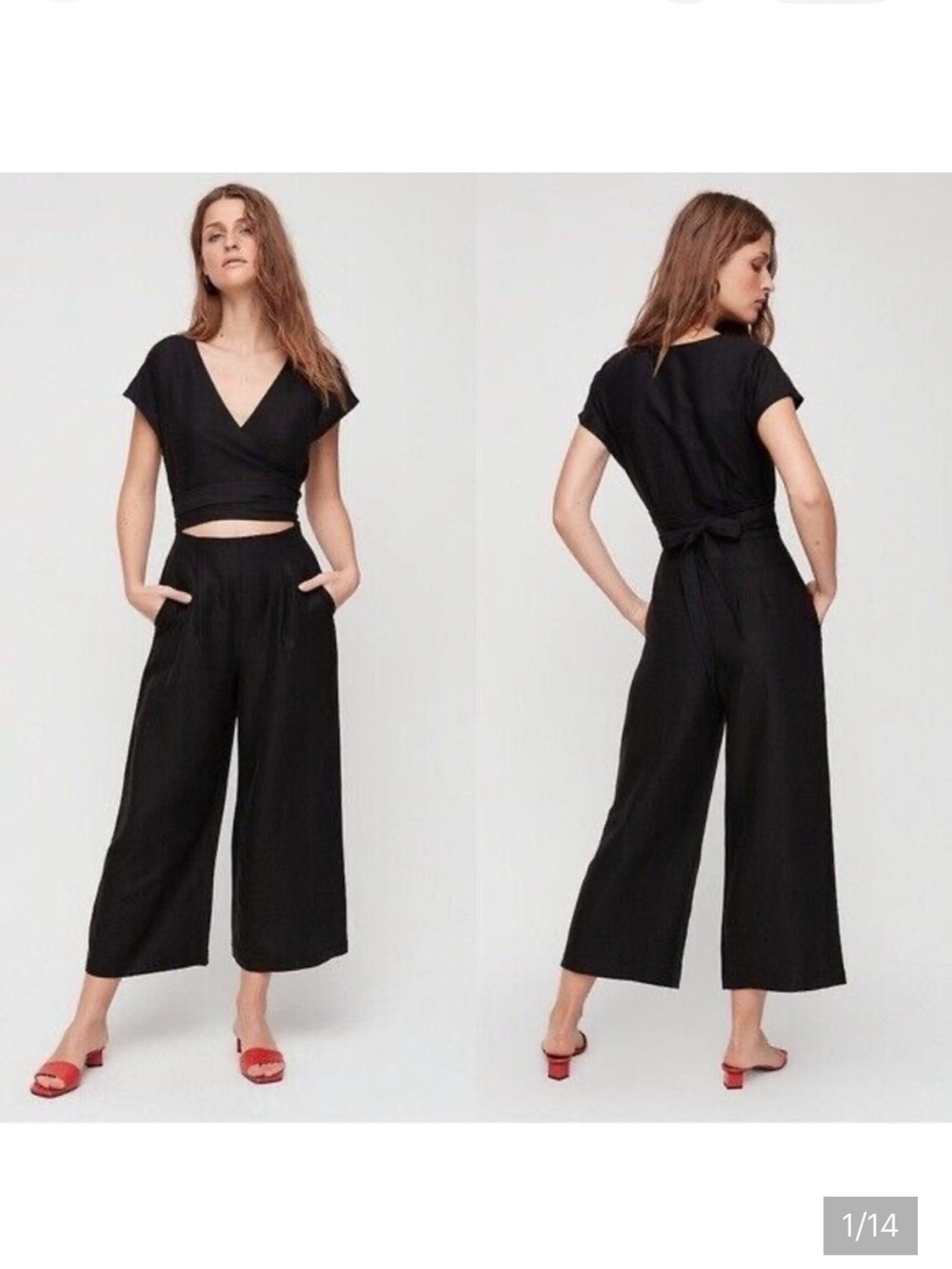 Aritzia Brax jumpsuit size 00 Black